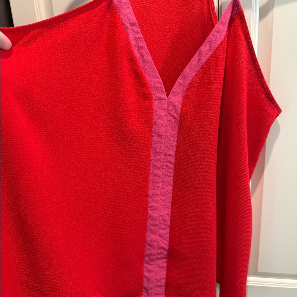 Red and Pink Sleeveless Top - Picture 3 of 3